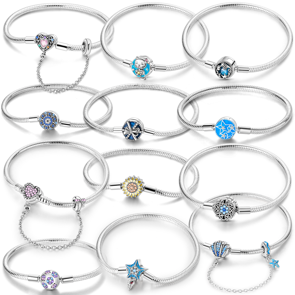 Women’s Silver Charm Bracelet – Heart, Dreamcatcher & Butterfly Design, DIY-Friendly