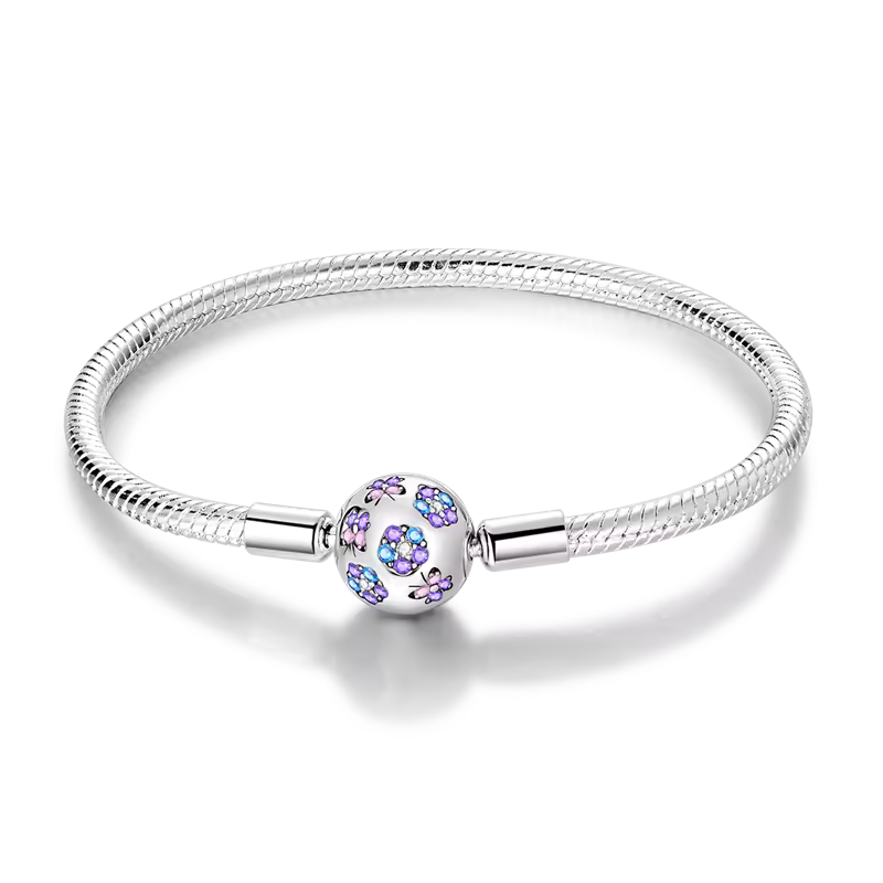 Women’s Silver Charm Bracelet – Heart, Dreamcatcher & Butterfly Design, DIY-Friendly