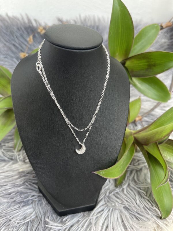 Moon Sterling Silver Necklace